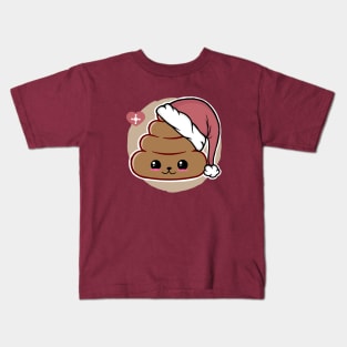 Kawaii Christmas Poop Kids T-Shirt